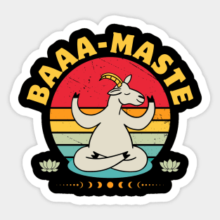 Baaa-maste Goat Yoga Sticker